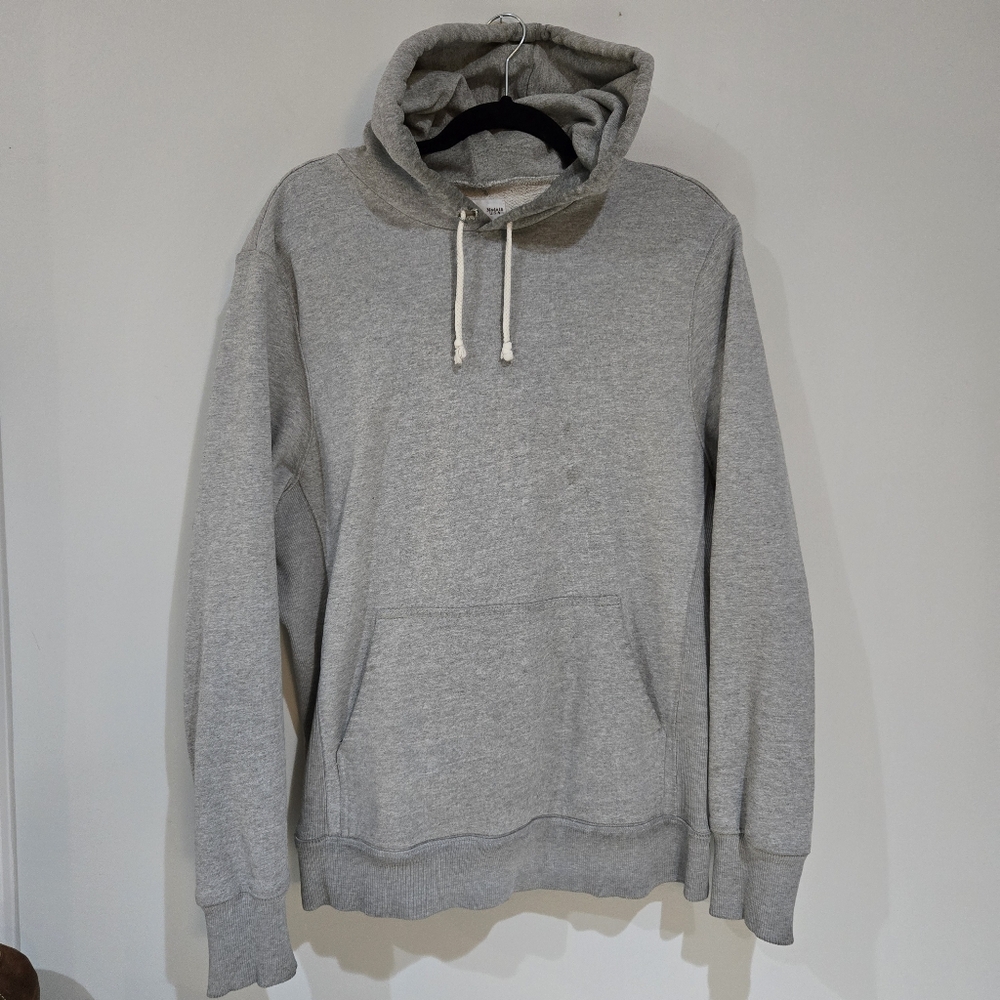 Tellason Reverse Weave Loopwheel Heather Grey Hoodie
